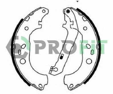 Колодки тормозные барабанные PROFIT 5001-0687