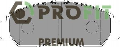 Купити Колодки гальмівні дискові Honda Civic, Stream, FR-V, Legend PROFIT 5005-1669 (фото1) підбір по VIN коду, ціна 1103 грн.