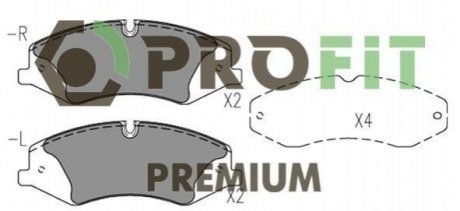 Колодки тормозные дисковые PROFIT 5005-4104