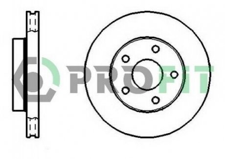 Диск тормозной Ford Scorpio, Sierra PROFIT 5010-0180