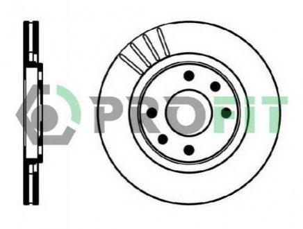 Диск гальмівний Peugeot 405, 306, Citroen Berlingo, Xsara, Peugeot Partner, 206 PROFIT 5010-0192