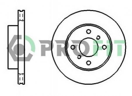 Диск гальмівний Nissan Primera, Almera PROFIT 5010-0260