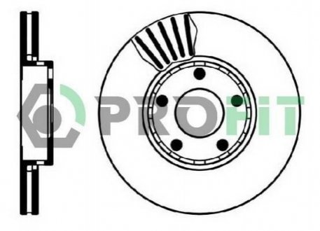 Диск тормозной Audi 80 PROFIT 5010-0320