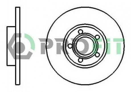 Диск тормозной Audi 100, A6, A4 PROFIT 5010-0324