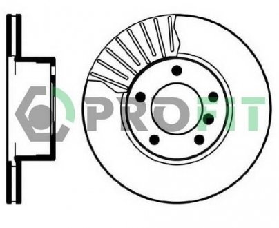 Диск тормозной BMW E39 PROFIT 5010-0834