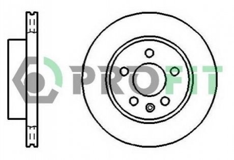 Диск тормозной PROFIT 5010-0860