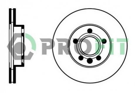 Купить Диск тормозной Volkswagen Transporter, LT PROFIT 5010-1010 (фото1) подбор по VIN коду, цена 1292 грн.