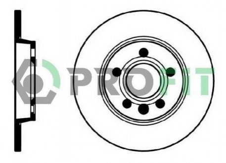 Диск тормозной Volkswagen Transporter PROFIT 5010-1012