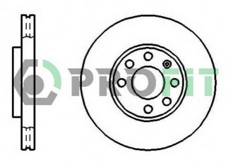 Диск гальмівний Opel Astra, Zafira PROFIT 5010-1041