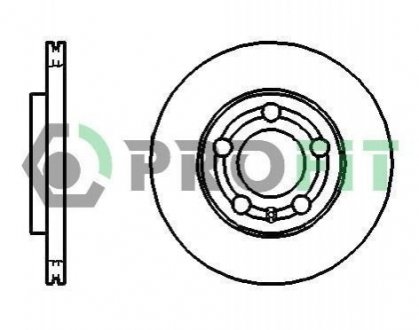 Диск тормозной Skoda Fabia, Volkswagen Polo, Skoda Roomster PROFIT 5010-1164