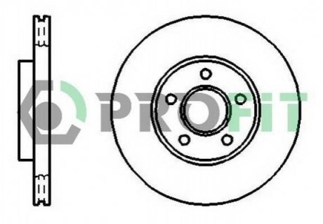 Диск тормозной Ford Connect, Transit PROFIT 5010-1172