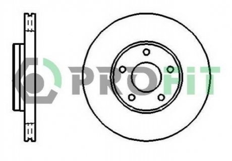 Диск гальмівний PROFIT 5010-1222
