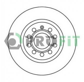 Купити Диск гальмівний Seat Leon, Volkswagen Caddy, Golf, Skoda Octavia, Volkswagen Jetta, Skoda Yeti, Audi A3, Seat Altea, Toledo PROFIT 5010-1223 (фото1) підбір по VIN коду, ціна 1067 грн.