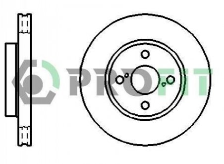 Диск тормозной Zaz Forza, Toyota Prius, Corolla PROFIT 5010-1294