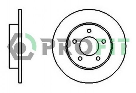 Диск гальмівний Nissan Almera, Primera PROFIT 5010-1383