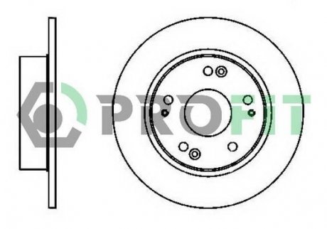 Диск тормозной Honda Prelude, Accord, Hyundai Sonata PROFIT 5010-1390