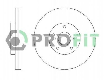 Диск тормозной Lexus RX, Toyota Camry PROFIT 5010-1446