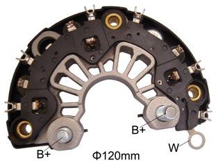 Випрямляч діодний Volkswagen Transporter, Audi A4, Volkswagen Sharan, Ford Galaxy, Volkswagen Polo, Caddy, Audi A3, Volkswagen Passat, Audi A6, Skoda Octavia, Volkswagen Golf PROFIT 7139-0921