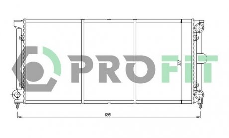 Радиатор охлаждения PROFIT 9537A2