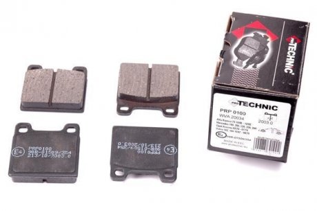 Тормозные колодки дисковые задние. Opel Ascona A, Kadett C /Volvo 140, 240 PROTECHNIC prp0100