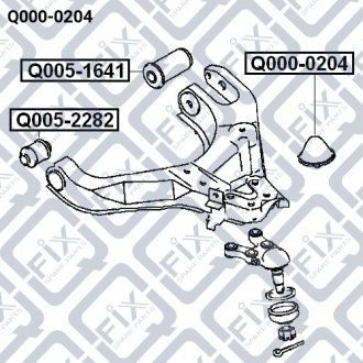 Купить Отбойник переднего амортизатора Mitsubishi Pajero, L200 Q-fix q000-0204 (фото1) подбор по VIN коду, цена 284 грн.