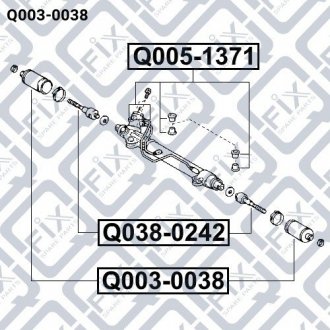 Купить Пыльник рулевой рейки Toyota Land Cruiser, Mitsubishi Space Star Q-fix q003-0038 (фото1) подбор по VIN коду, цена 170 грн.