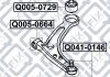 Купити Сайлентблок переднього важеля Mitsubishi ASX, Outlander, Lancer, Smart Forfour, Mitsubishi Colt, Citroen C4 Q-fix q005-0664 (фото2) підбір по VIN коду, ціна 230 грн.