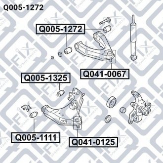 САЙЛЕНТБЛОК ПЕРЕДНЕГО ВЕРХНОГО ГРУЗЧИКА Q-fix q005-1272