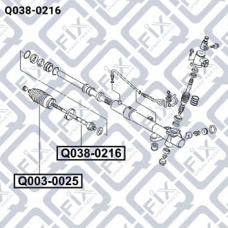 Тяга рульова Q-fix q038-0216