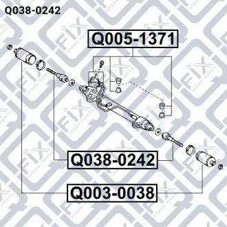 Купити Тяга рульова Toyota Land Cruiser, Lexus LX Q-fix q038-0242 (фото1) підбір по VIN коду, ціна 519 грн.