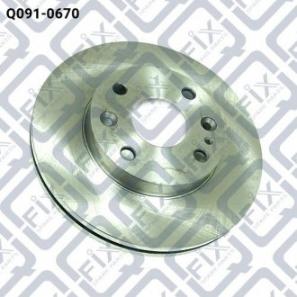 Купить Тормозной диск (передний) Mazda 323 Q-fix q091-0670 (фото1) подбор по VIN коду, цена 722 грн.