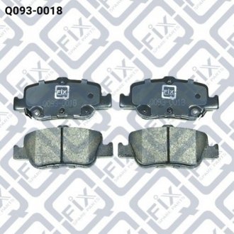 Колодки тормозные дисковые задние Q-fix q093-0018