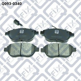 Купити Колодки гальмівні Fiat Doblo, Punto, Lancia Musa, Fiat Grande Punto, Lancia Delta, Opel Combo Q-fix q093-0340 (фото1) підбір по VIN коду, ціна 435 грн.