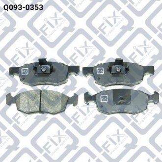 Купить Колодки тормозные Fiat Punto, Doblo Q-fix q093-0353 (фото1) подбор по VIN коду, цена 421 грн.