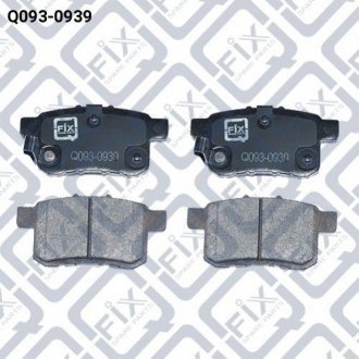 Купить Колодки тормозные дисковые задние Honda Accord Q-fix q093-0939 (фото1) подбор по VIN коду, цена 489 грн.