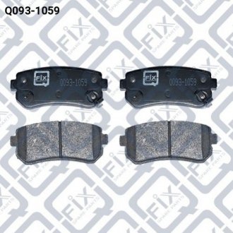 Колодки гальмівні дискові задні Q-fix q093-1059