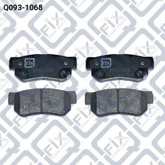 Колодки гальмівні дискові задні Hyundai Santa Fe, Sonata, KIA Sportage, Hyundai Elantra, KIA Magentis, Hyundai Tucson, Matrix, Getz Q-fix q093-1068