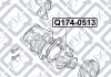 Купити Насос водяний Hyundai Santa Fe, Sonata, KIA Carens, Optima, Sorento, Hyundai IX35 Q-fix q174-0513 (фото3) підбір по VIN коду, ціна 1384 грн.