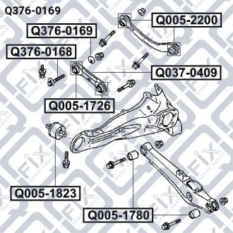 Болт с эксцентриком Mitsubishi Lancer, Outlander Q-fix q3760169