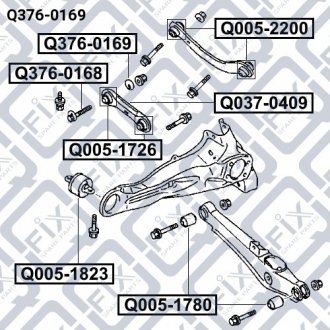 Болт с эксцентриком Mitsubishi Outlander, Lancer Q-fix q3760169