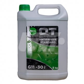 Купить Антифриз QT MEG STANDARD -30 G11 зелений 5кг QT-OIL qt552305 (фото1) подбор по VIN коду, цена 304 грн.