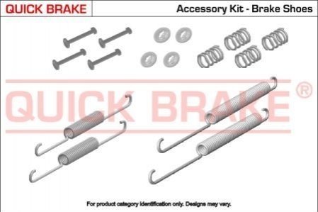 Комплект пружинок колодок стояночного тормоза QUICK BRAKE 105-0021