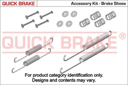 Купити Комплект пружинок колодок ручного гальма QUICK BRAKE 105-0650 (фото1) підбір по VIN коду, ціна 237 грн.