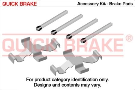 Монтажный компл.,тормоз.колодки QUICK BRAKE 1091039