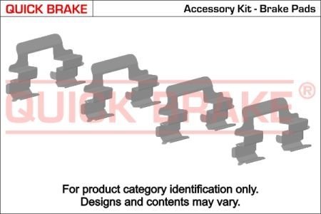 Монтажный компл.,тормоз.колодки Nissan Navara QUICK BRAKE 1091632