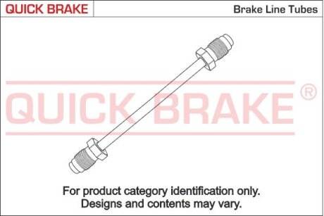 Трубка гальмівної системи QUICK BRAKE cu-0200tx-txl