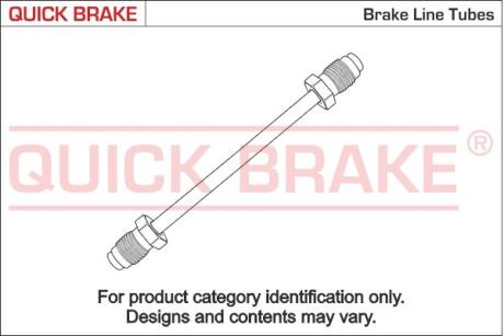 Трубка гальмівна 1.34м QUICK BRAKE cu-1340a-a