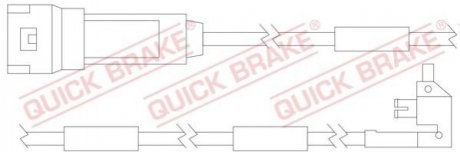 Купить Датчик износа тормозных колодок Opel Kadett QUICK BRAKE ws 0121 a (фото1) подбор по VIN коду, цена 554 грн.