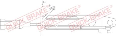 Датчик зносу,гальм.колодки QUICK BRAKE ws0239a
