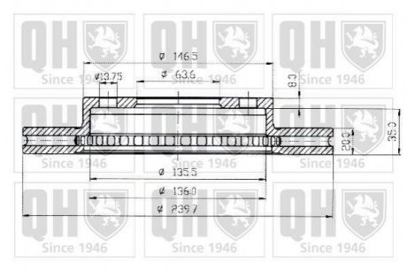 Тормозные диски QUINTON HAZELL bdc3727